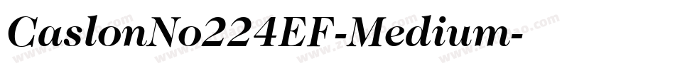 CaslonNo224EF-Medium字体转换