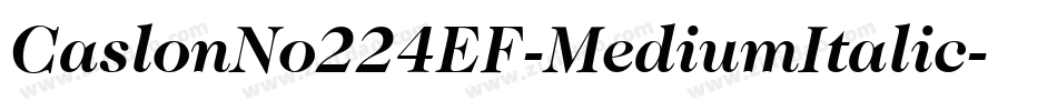 CaslonNo224EF-MediumItalic字体转换