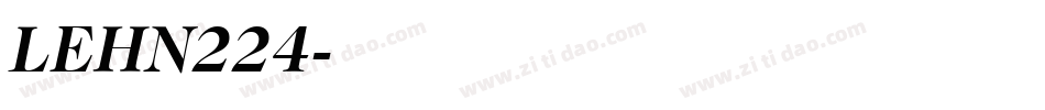 LEHN224字体转换