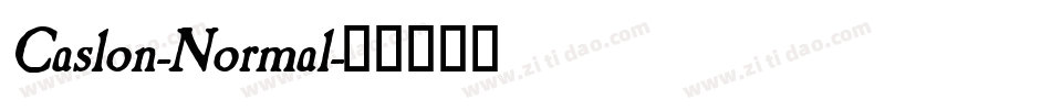 Caslon-Normal字体转换