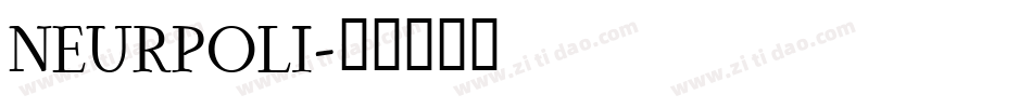 NEURPOLI字体转换