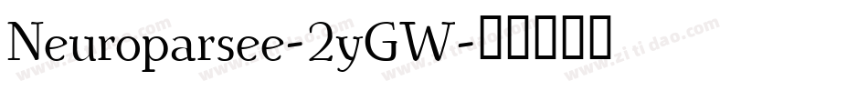 Neuroparsee-2yGW字体转换