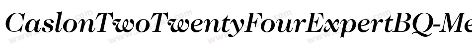 CaslonTwoTwentyFourExpertBQ-Medium字体转换