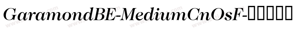 GaramondBE-MediumCnOsF字体转换