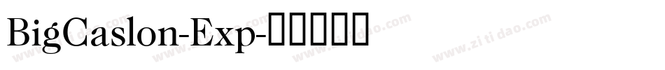 BigCaslon-Exp字体转换