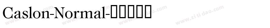Caslon-Normal字体转换