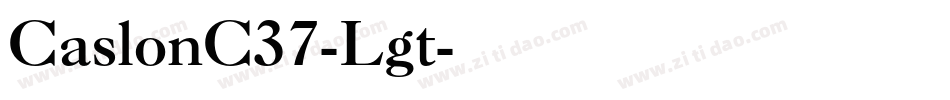 CaslonC37-Lgt字体转换