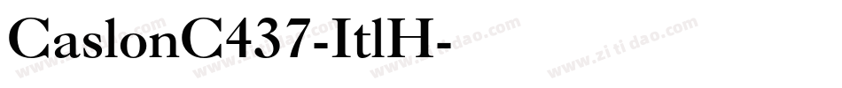 CaslonC437-ItlH字体转换