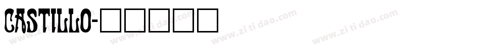 castillo字体转换
