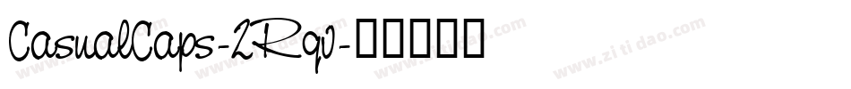 CasualCaps-2Rqv字体转换