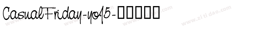 CasualFriday-yoJ5字体转换