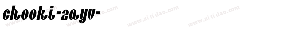 Chooki-2ayv字体转换