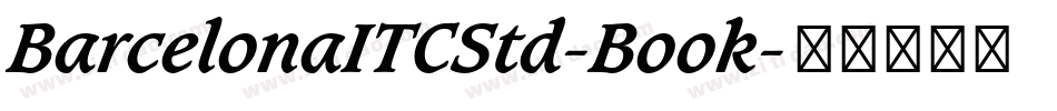 BarcelonaITCStd-Book字体转换