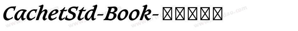 CachetStd-Book字体转换