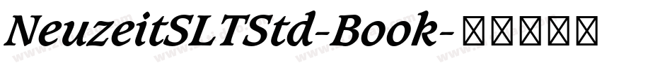 NeuzeitSLTStd-Book字体转换