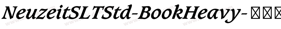 NeuzeitSLTStd-BookHeavy字体转换