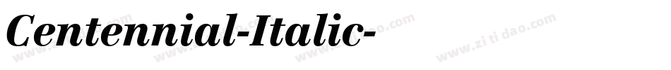 Centennial-Italic字体转换