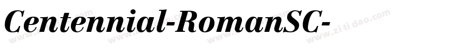 Centennial-RomanSC字体转换