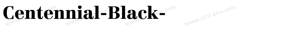 Centennial-Black字体转换