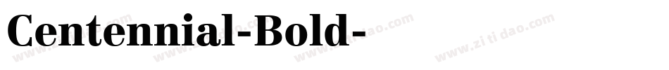 Centennial-Bold字体转换