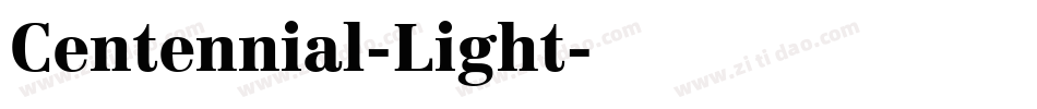 Centennial-Light字体转换