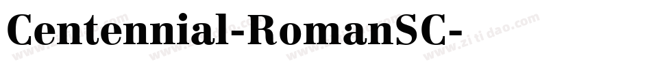 Centennial-RomanSC字体转换