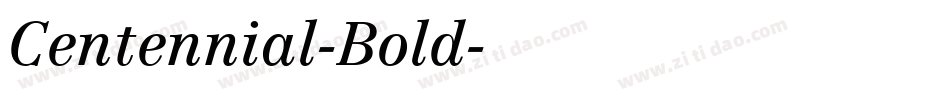 Centennial-Bold字体转换