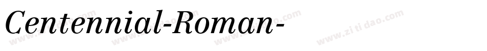 Centennial-Roman字体转换