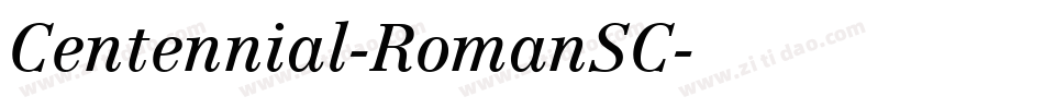 Centennial-RomanSC字体转换