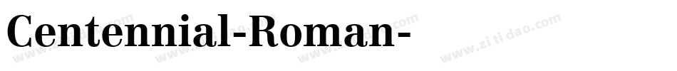 Centennial-Roman字体转换
