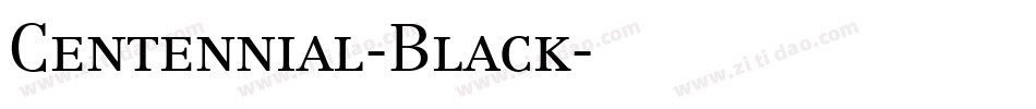 Centennial-Black字体转换
