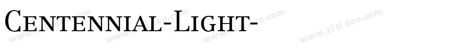 Centennial-Light字体转换