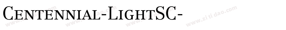 Centennial-LightSC字体转换