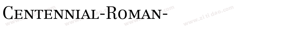 Centennial-Roman字体转换