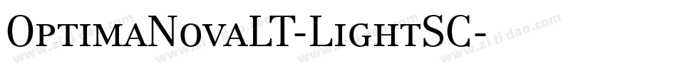 OptimaNovaLT-LightSC字体转换