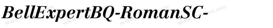 BellExpertBQ-RomanSC字体转换