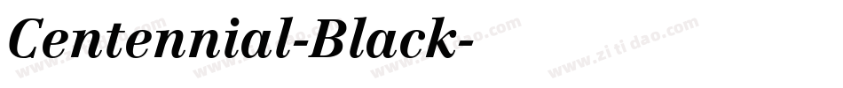 Centennial-Black字体转换