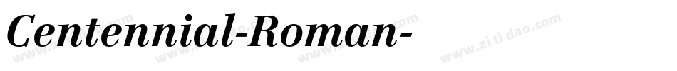 Centennial-Roman字体转换