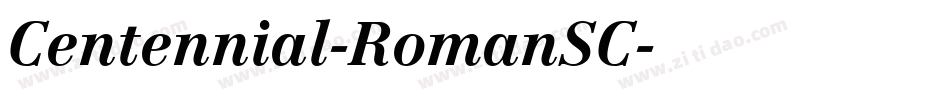 Centennial-RomanSC字体转换