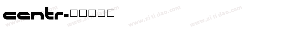 centr字体转换