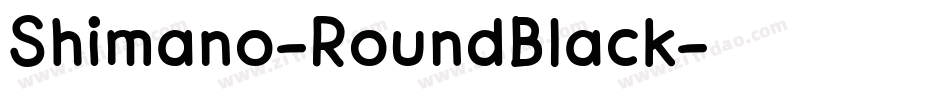 Shimano-RoundBlack字体转换