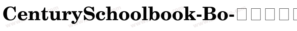 CenturySchoolbook-Bo字体转换