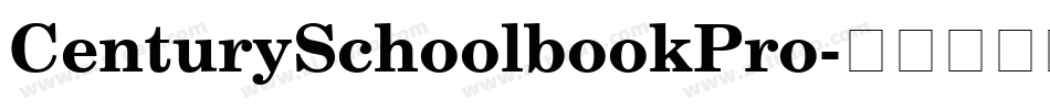 CenturySchoolbookPro字体转换