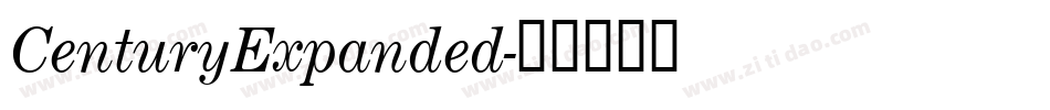 CenturyExpanded字体转换