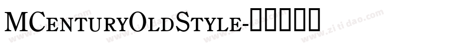 MCenturyOldStyle字体转换