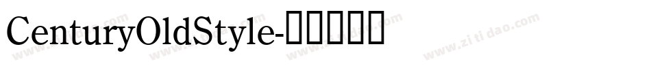 CenturyOldStyle字体转换