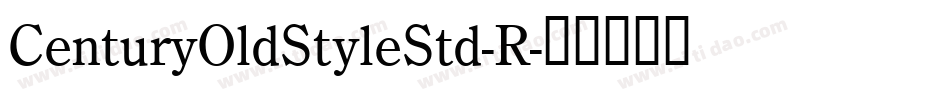 CenturyOldStyleStd-R字体转换