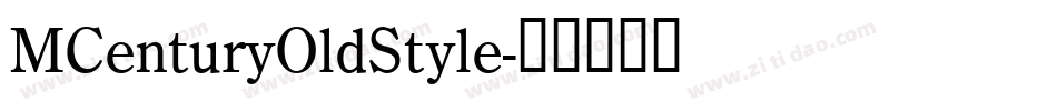MCenturyOldStyle字体转换