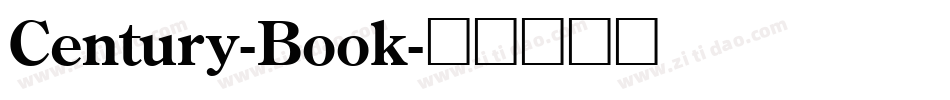 Century-Book字体转换