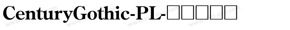 CenturyGothic-PL字体转换
